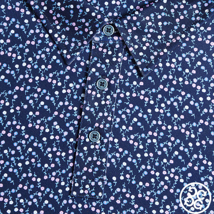 Gfore Aye Poppy Tech Jersey Golf Polo (with Gfore Emblem) Azul/Twilight - SP26 Men