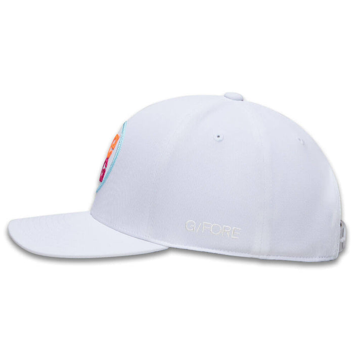 Gfore Chainstitch Circle G's Contrast Golf Cap Snow/Multi - FA25 Men