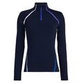 Gfore Colour Block Luxe Staple Quarter Zip Golf Pullover Twilight - SP24 Women