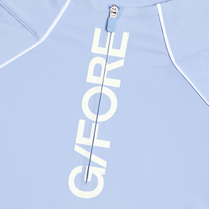 Gfore Contrast Mesh Silky Tech Nylon 1/4 Zip Golf Pullover Willow - SP26 Women
