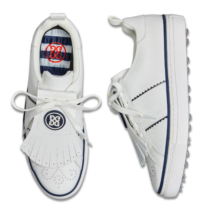 Gfore Durf Saddle Stripe Leather Golf Shoes Snow/Twilight - SP25 Women