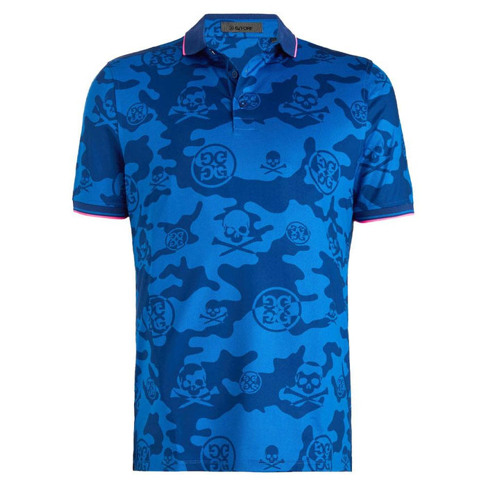 Gfore Exploded Camo Tech Jersey Golf Polo Space - SP24