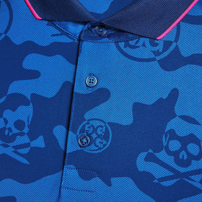 Gfore Exploded Camo Tech Jersey Golf Polo Space - SP24