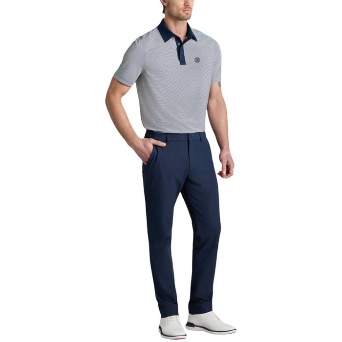 Gfore Feeder Stripe Fine Tech Jersey Golf Polo (with Gfore Emblem) Twilight - FA25 Men