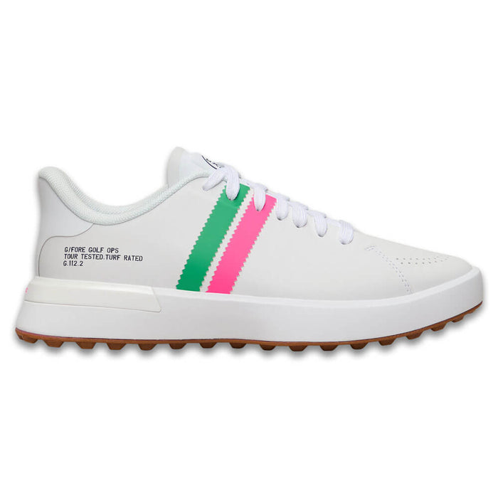 Gfore G.112 Suede Striped Kiltie Hybrid Spikeless Golf Shoes Snow/Multi - SP26 Women