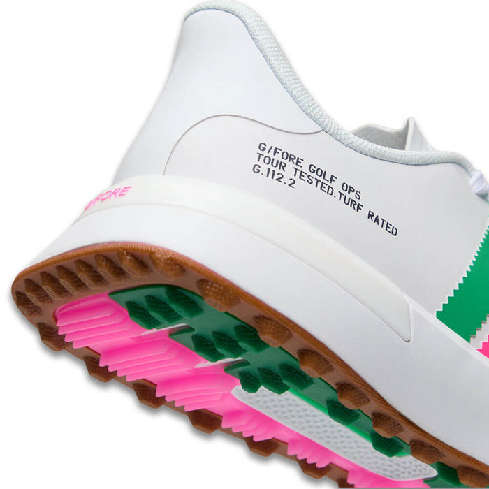 Gfore G.112 Suede Striped Kiltie Hybrid Spikeless Golf Shoes Snow/Multi - SP26 Women