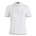 Gfore Geo Silky Tech Nylon Golf Polo (with Gfore Emblem) Snow - SP26 Women