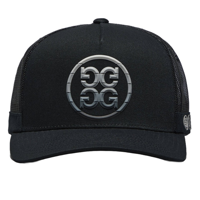 Gfore Gradient Circle G's Cotton Twill Trucker Golf Cap Onyx - SP25