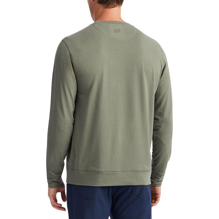 Gfore Luxe Crewneck Mid Layer Golf Sweater Isle - SP24