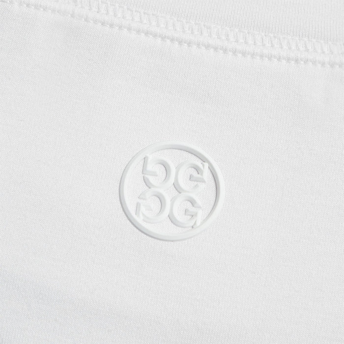 Gfore Luxe Crewneck Mid Layer Golf Sweater Snow - SP24