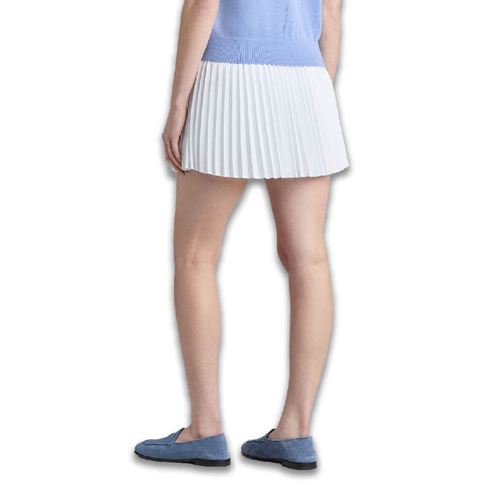 Gfore Micropleat Stretch Woven Highwaisted Golf Skort (with Gfore Emblem) Snow - SP26 Women