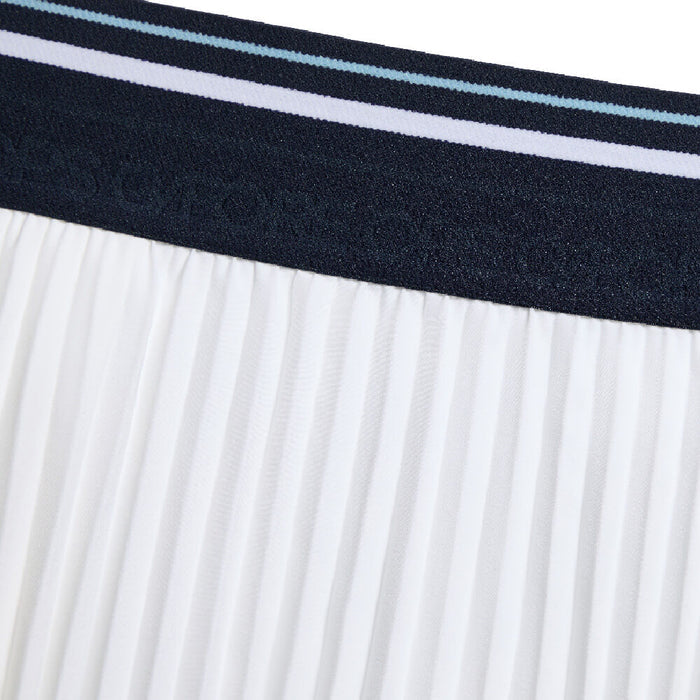 Gfore Micropleat Stretch Woven Highwaisted Golf Skort (with Gfore Emblem) Snow - SP26 Women