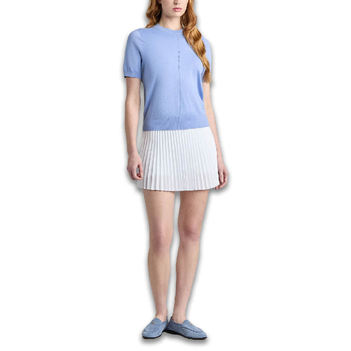 Gfore Micropleat Stretch Woven Highwaisted Golf Skort (with Gfore Emblem) Snow - SP26 Women