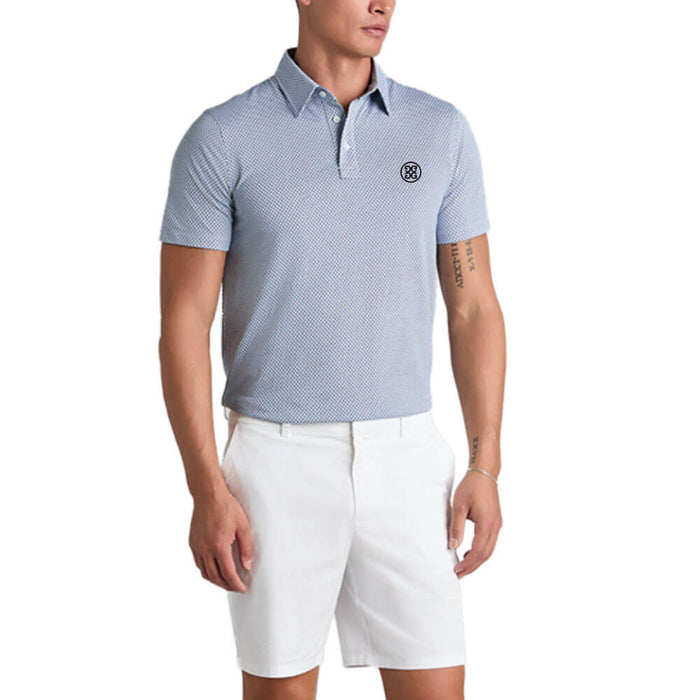 Gfore Mosaic All Play Stretch Knit Golf Polo (with Gfore Emblem) Twilight - SP26 Men
