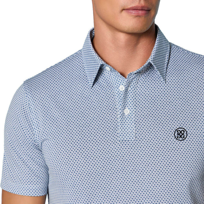 Gfore Mosaic All Play Stretch Knit Golf Polo (with Gfore Emblem) Twilight - SP26 Men