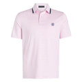 Gfore Perforated Stripe Jersey Golf Polo (with Gfore Emblem) Blush - SP26 Men