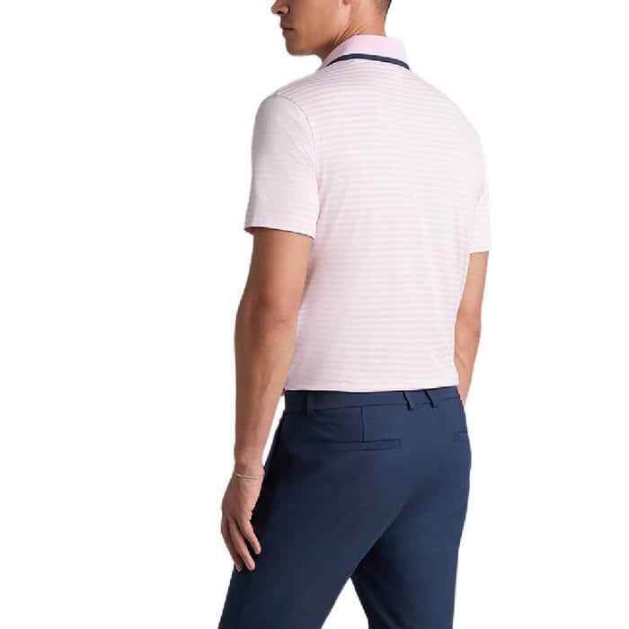 Gfore Perforated Stripe Jersey Golf Polo (with Gfore Emblem) Blush - SP26 Men