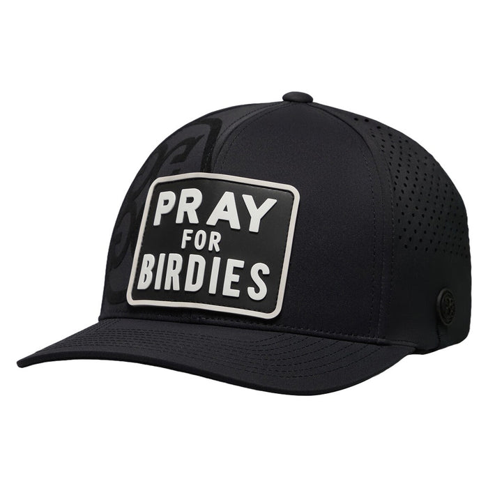 Gfore Pray For Birdies Patch Perforated Delta Golf Cap Onyx - SP25 Men