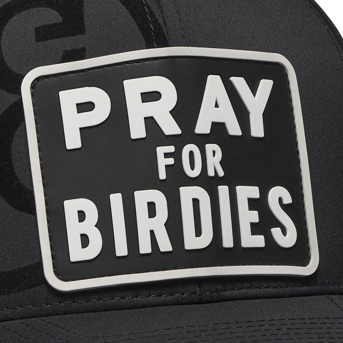 Gfore Pray For Birdies Patch Perforated Delta Golf Cap Onyx - SP25 Men