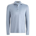 Gfore Rib Gusset Melange Ice Nylon Sun Golf Polo Heather Slate - FA24