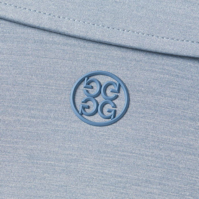 Gfore Rib Gusset Melange Ice Nylon Sun Golf Polo Heather Slate - FA24