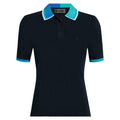 Gfore Ribbed Cotton Blend Sweater Golf Polo Twilight/Lisbon - SP25 Women