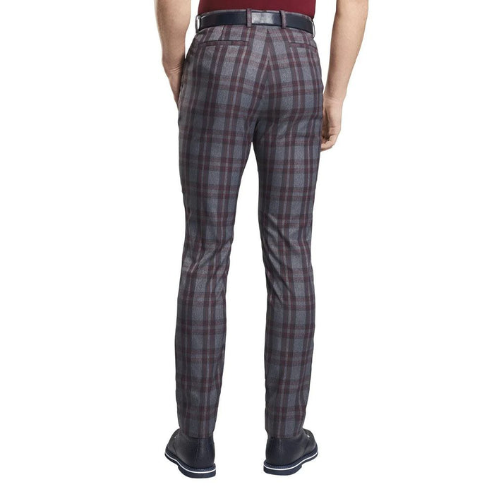 Gfore School Boy Golf Pants Charcoal/Cabernet - FA19