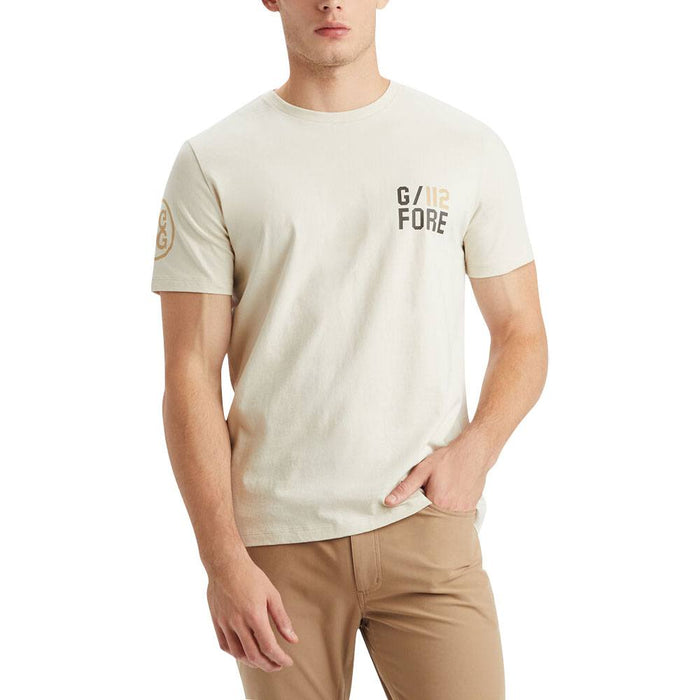 Gfore Shots Cotton Tee Golf T-Shirt Stone - 23 Men