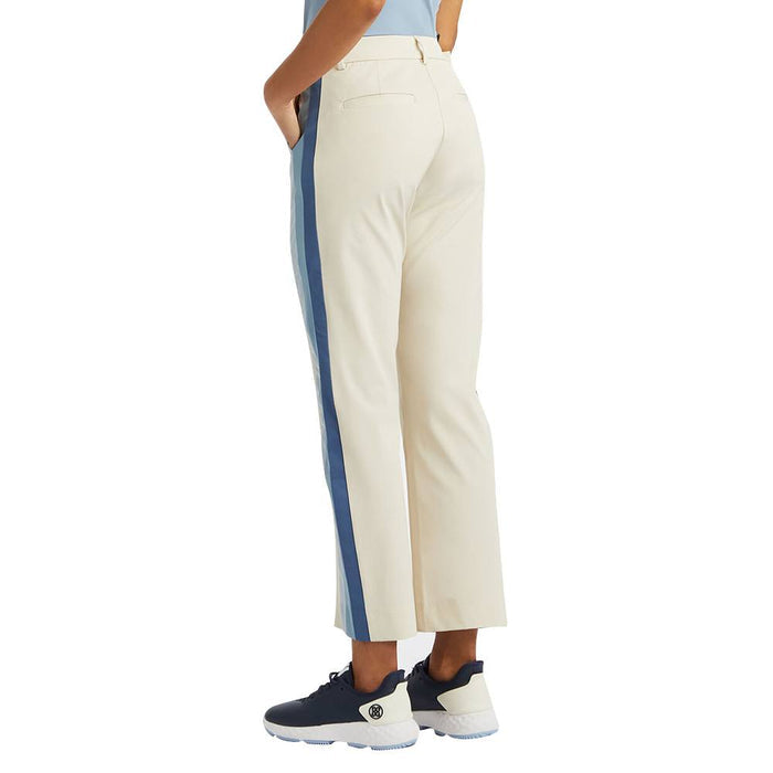 Gfore Side Stripe Stretch Technical Twill Golf Pants Stone/Blue - FA23 Women
