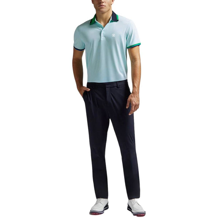 Gfore Silky Pique Contrast Banded Sleeve Golf Polo Daybreak - FA24 Men