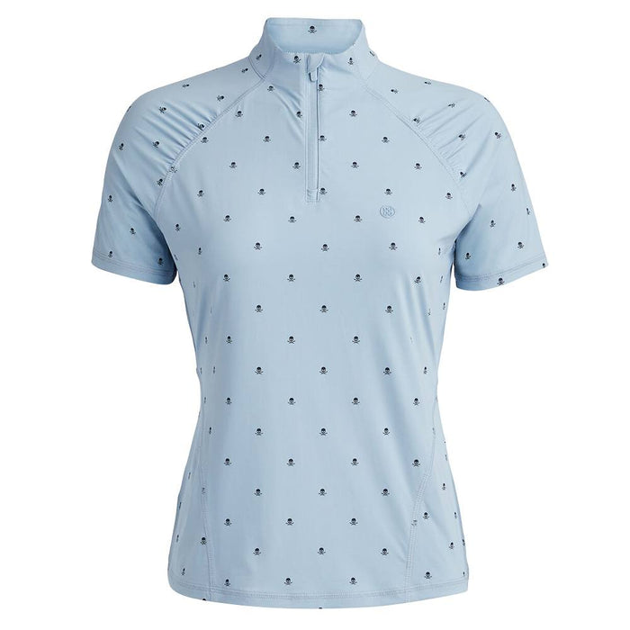 Gfore Skull & T's Silky Tech Nylon Golf Pullover Drizzle - FA23 Women