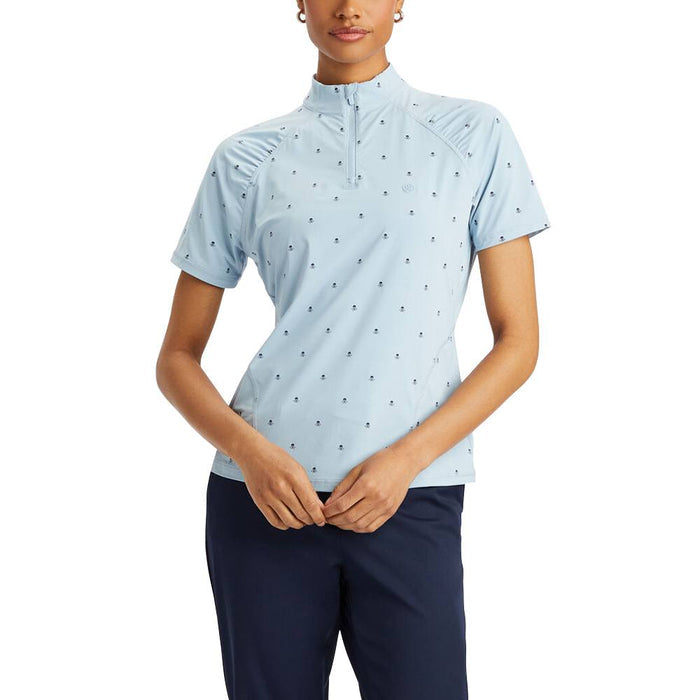 Gfore Skull & T's Silky Tech Nylon Golf Pullover Drizzle - FA23 Women