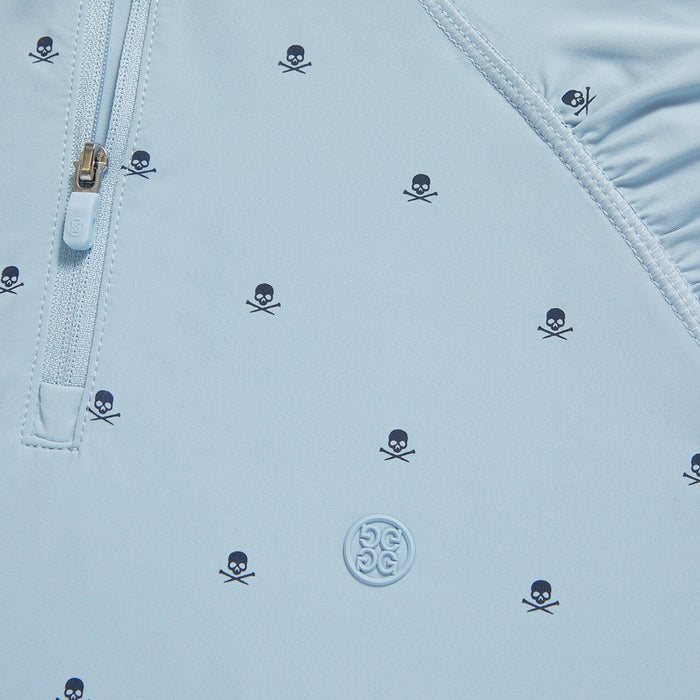 Gfore Skull & T's Silky Tech Nylon Golf Pullover Drizzle - FA23 Women