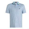 Gfore Triple/G Tech Jersey Golf Polo (with Gfore Emblem) Snow/Cenote - SP26 Men