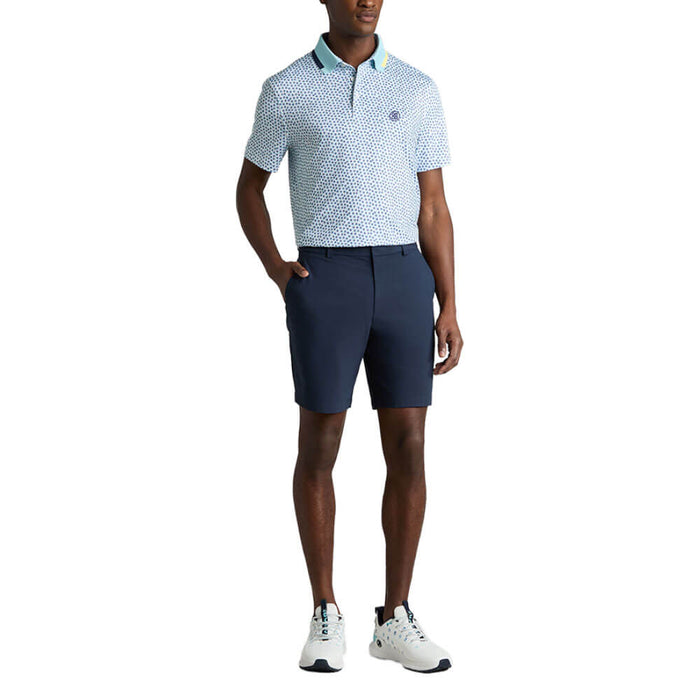 Gfore Triple/G Tech Jersey Golf Polo (with Gfore Emblem) Snow/Cenote - SP26 Men