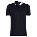 Gfore Two Tone Banded Sleeve Tech Pique Golf Polo Onyx - 23 Men