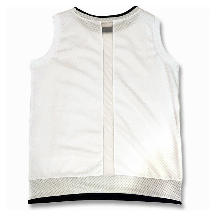 Golfio - BG Golf Plain Logo Round Neck Golf Vest White - SS24 Women