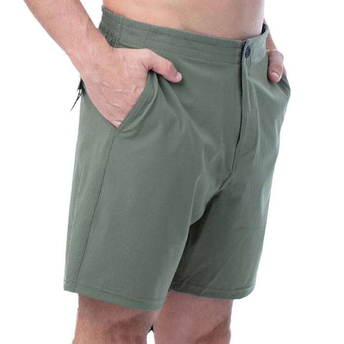 Golfio - Island Daze Golf Offshore Golf Shorts Olive - SS26 Men