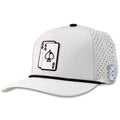 Golfio - Pins & Aces Ace/King Perforated Rope Golf Cap White - 26 Men