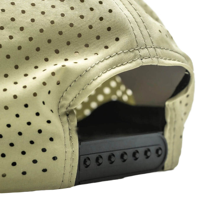Golfio - Pins & Aces Gator Perforated Rope Golf Cap Olive - 26 Men