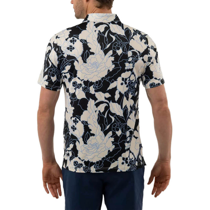 GoodGood Golf Pivot Petal Golf Polo Black/Sand - 26 Men