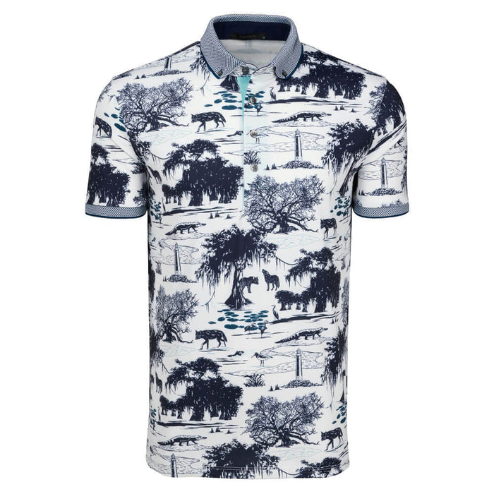 Greyson Angel Oak Shortsleeve Golf Polo Artic - SS26 Men