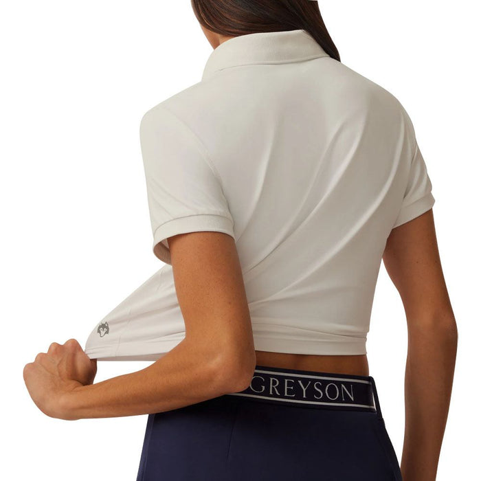 Greyson Cropped Scarlett Golf Polo Arctic White - FA25 Women
