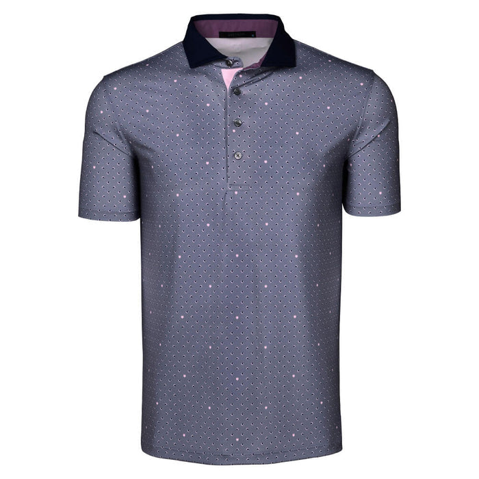 Greyson G Squared Shortsleeve Golf Polo Tide - SS26 Men