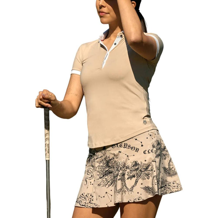 Greyson Scarlett Crowley Collar Shortsleeve Golf Polo Sand - FA25 Women