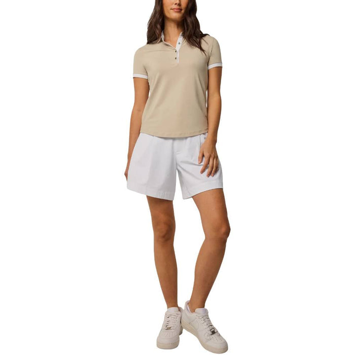 Greyson Scarlett Crowley Collar Shortsleeve Golf Polo Sand - FA25 Women