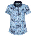 Greyson Winged Wolf Lace Scarlett Golf Polo Wolf Blue - SP25 Women