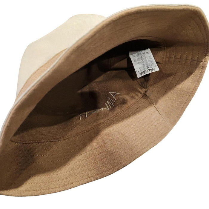 HONMA Y513 Reversible Golf Bucket Hat Beige - FW25 Women
