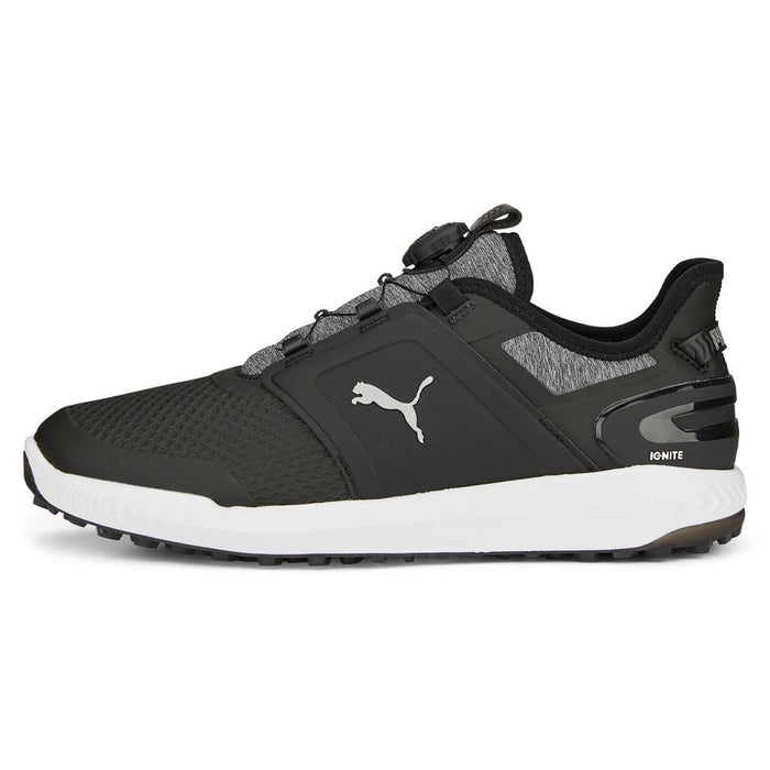 PUMA Ignite Elevate Disc Spikeless Golf Shoes Black/Silver - 24 Men