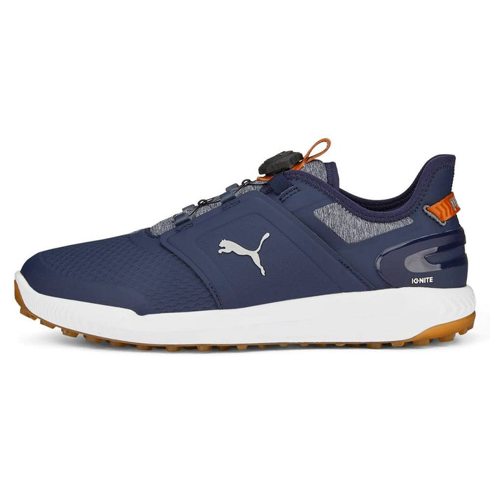 PUMA Ignite Elevate Disc Spikeless Golf Shoes Navy/Silver - 24 Men